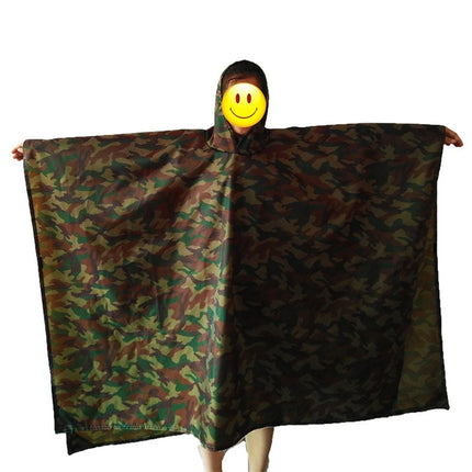 3 In 1 Outdoor Portable Multifunctional Camouflage Backpack Raincoat-garmade.com