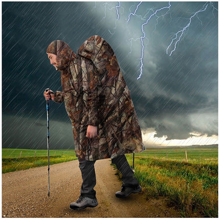 3 In 1 Outdoor Portable Multifunctional Camouflage Backpack Raincoat-garmade.com