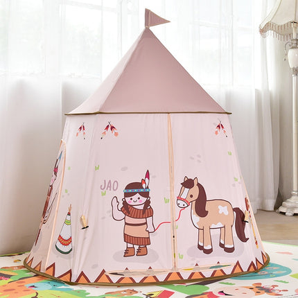 Indian Castle Children Indoor Outdoor Tent Mongolian Yurt Toy House-garmade.com
