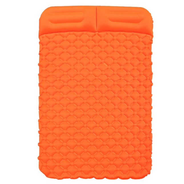 Ordinary Type Outdoor Camping Peripheral Inflatable Cushion Portable TPU Inflatable Double Bed, Size: 195 x 119 x 16cm(Orange)-garmade.com