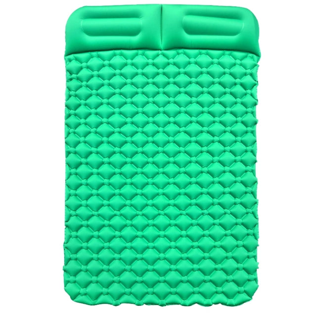 Ordinary Type Outdoor Camping Peripheral Inflatable Cushion Portable TPU Inflatable Double Bed, Size: 195 x 119 x 16cm(Emerald)-garmade.com