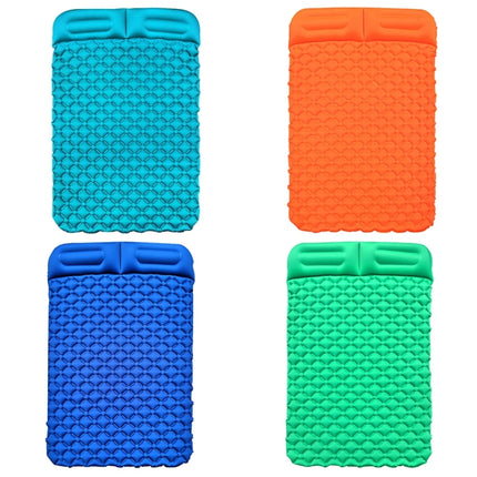 Ordinary Type Outdoor Camping Peripheral Inflatable Cushion Portable TPU Inflatable Double Bed, Size: 195 x 119 x 16cm(Orange)-garmade.com