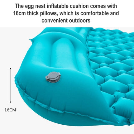 Ordinary Type Outdoor Camping Peripheral Inflatable Cushion Portable TPU Inflatable Double Bed, Size: 195 x 119 x 16cm(Dark Blue)-garmade.com