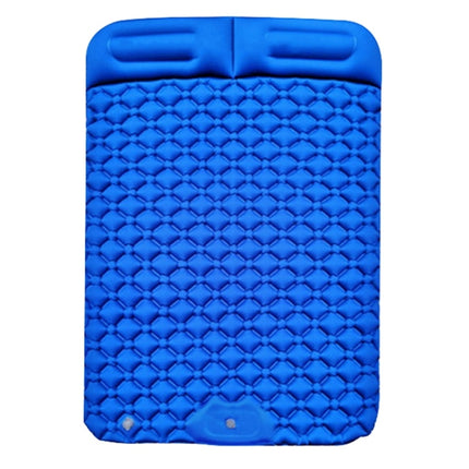 Outdoor Camping Foot-step Automatic Inflatable Cushion Portable TPU Inflatable Double Bed, Size: 195 x 119 x 16cm(Dark Blue)-garmade.com