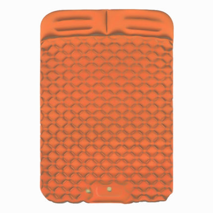 Outdoor Camping Foot-step Automatic Inflatable Cushion Portable TPU Inflatable Double Bed, Size: 195 x 119 x 16cm(Orange)-garmade.com