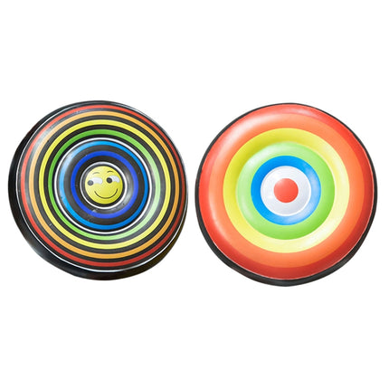 PVC Round Household Creative Inflatable Wall-mounted Boxing Target (Rainbow)-garmade.com