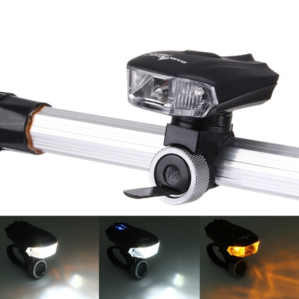 Waterproof USB Rechargeable 5 Modes Yellow & White Light 400LM COB LED Bike Taillight-garmade.com