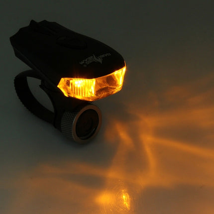 Waterproof USB Rechargeable 5 Modes Yellow & White Light 400LM COB LED Bike Taillight-garmade.com