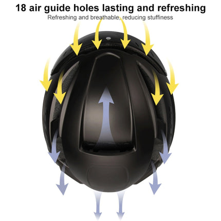 GUB CJD Integrally-Molded Bicycle Goggles Helmet With Tail Light(Titanium Color)-garmade.com