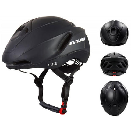 GUB Elite Unisex Adjustable Bicycle Riding Helmet, Size: L(Matte Black)-garmade.com