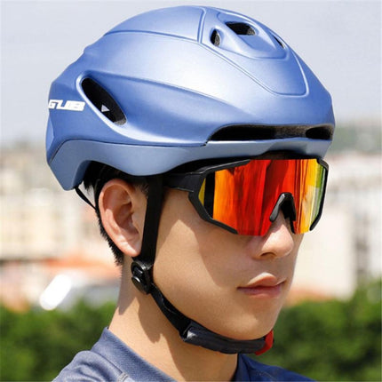 GUB Elite Unisex Adjustable Bicycle Riding Helmet, Size: M(Navy Blue)-garmade.com