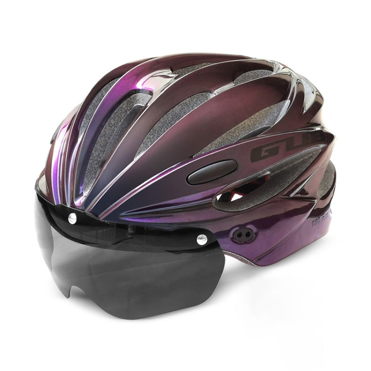 bike helmets-gub GUB K80 Plus Bike Helmet With Visor And Goggles(Gradient Purple) – Garmade