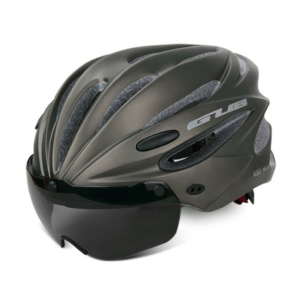 GUB K80 Plus Bike Helmet With Visor And Goggles(Titanium Color)-garmade.com