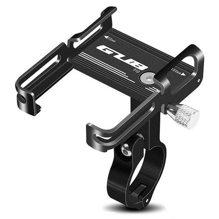GUB P10 Aluminum Bike Phone Holder(Black)-garmade.com
