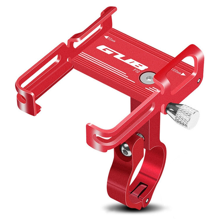 GUB P10 Aluminum Bike Phone Holder(Red)-garmade.com