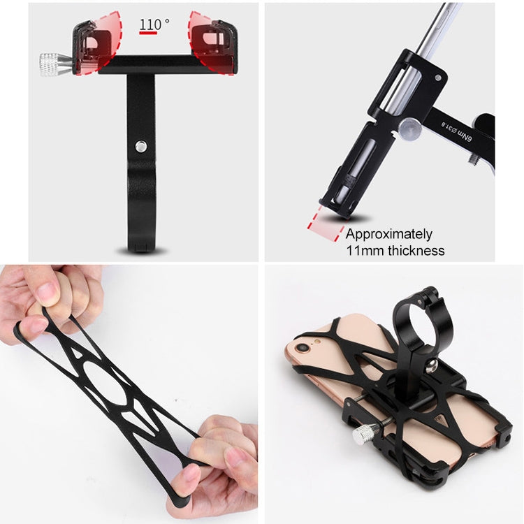 GUB P10 Aluminum Bike Phone Holder(Red)-garmade.com