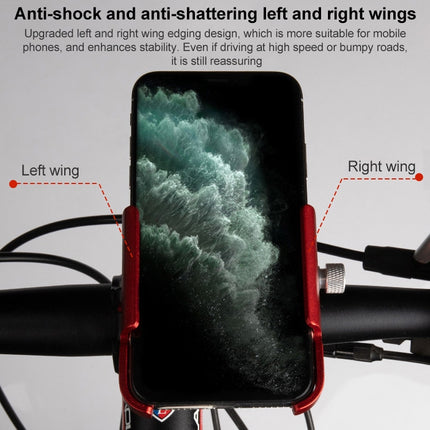 GUB P30 Aluminum Bike Phone Holder(Titanium Color)-garmade.com