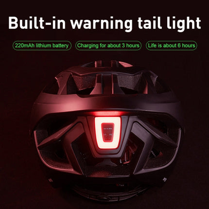 GUB SV10 PC + EPS Breathable Bike Helmet Cycling Helmet With Taillights (Titanium Color)-garmade.com