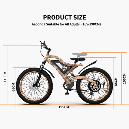 [US Warehouse] AOSTIRMOTOR 1500W 48V 15AH Aluminium Electric Bike with 26 inch Tires for Adults-garmade.com