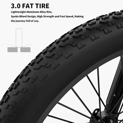 [US Warehouse] AOSTIRMOTOR 1500W 48V 20AH Aluminium Electric Bike with 26 inch Tires for Adults-garmade.com