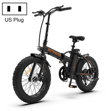 [US Warehouse] AOSTIRMOTOR A20 500W 36V 13AH Folding Electric Bicycle with 20 inch Tires for Adults(Black)-garmade.com