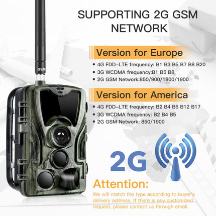 HC801M 2G GSM Waterproof IP66 IR Night Vision Security Hunting Trail Camera, 120 Degree PIR Angle-garmade.com