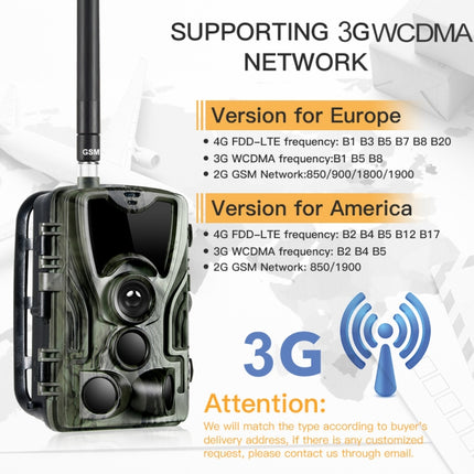 HC801G 3G WCDMA Waterproof IP66 IR Night Vision Security Hunting Trail Camera, 120 Degree PIR Angle-garmade.com