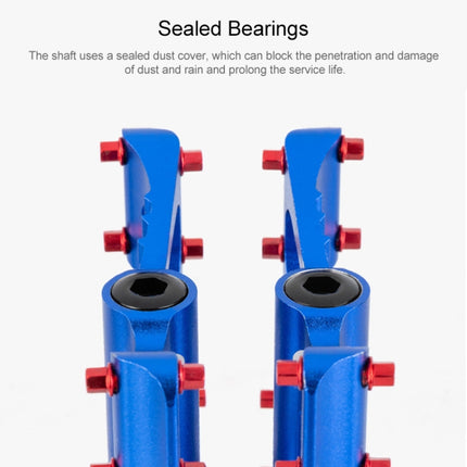 PROMEND PD-M56 1 Pair Mountain Bicycle Aluminum Alloy 3-Bearings Pedals (Blue)-garmade.com