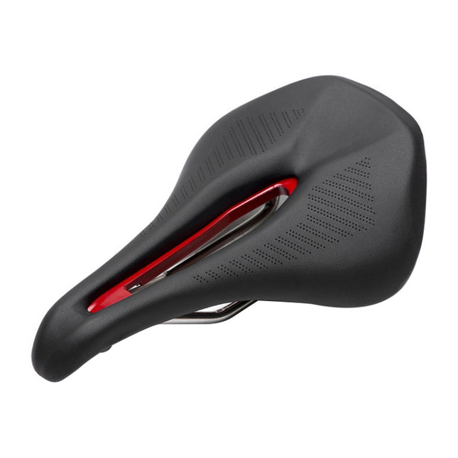 PROMEND SD-576 Nylon Fiber Triathlon Bicycle Saddle (Black Red)-garmade.com