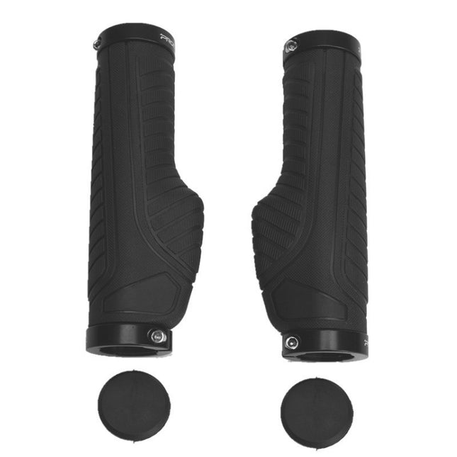 PROMEND GR-504 1 Pair TPR Ergonomic Ball Bicycle Grip Cover (Black Black)-garmade.com