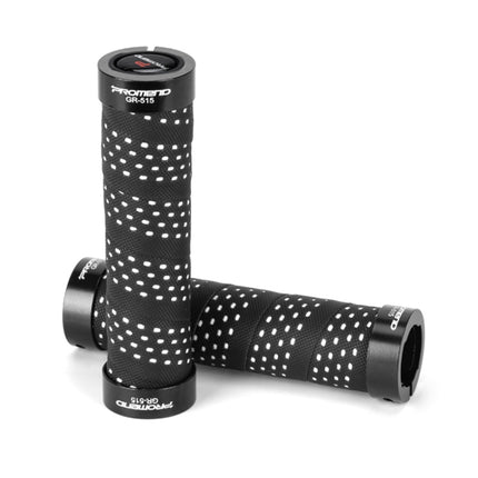 PROMEND GR-515 1 Pair Shock-absorbing Anti-skid Mountain Bike Grips Cover (Black White)-garmade.com