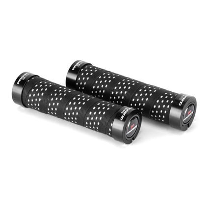 PROMEND GR-515 1 Pair Shock-absorbing Anti-skid Mountain Bike Grips Cover (Black White)-garmade.com