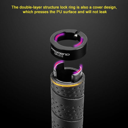 PROMEND GR-515 1 Pair Shock-absorbing Anti-skid Mountain Bike Grips Cover (Black)-garmade.com