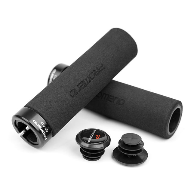 PROMEND GR-513 1 Pair Bicycle Antiskid Sweat-absorbing Sponge Grips Cover (Black)-garmade.com