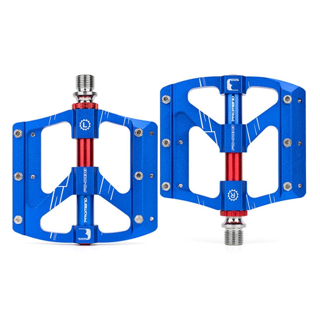 PROMEND PD-M88 1 Pair Mountain Bicycle Aluminum Alloy 3-Bearings Pedals (Blue)-garmade.com