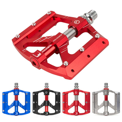 PROMEND PD-M88 1 Pair Mountain Bicycle Aluminum Alloy 3-Bearings Pedals (Blue)-garmade.com