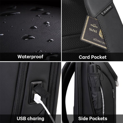 Bange BG-2517 Men Business Backpack with USB Port, Size: 48 x 31 x 16cm(Black)-garmade.com