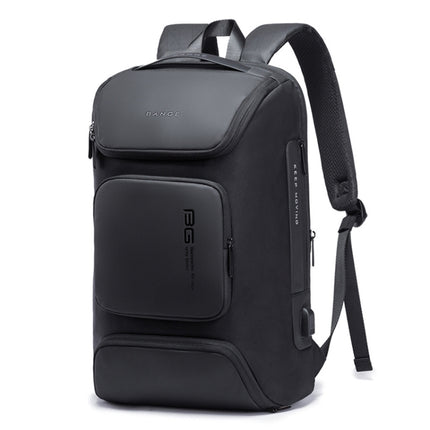 Bange BG-7078 Men Oxford Cloth Waterproof Backpack with USB Port, Size: 51 x 31 x 18cm(Black)-garmade.com