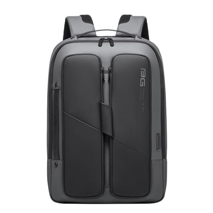 Bange BG-7238 Men Waterproof Anti-theft Backpack with USB Port, Size: 46 x 32 x 14cm(Grey)-garmade.com