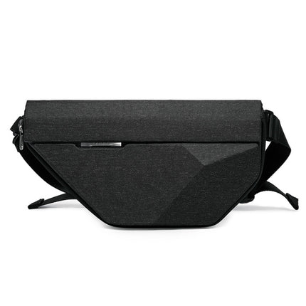 Bange BG-7502 Men Pyramid Hard Shell Waterproof Crossbody Chest Bag, Size: 35 x 18 x 5cm(Black)-garmade.com