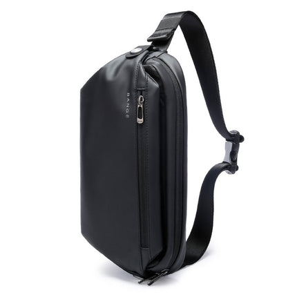 Bange BG-7532 Men Waterproof Crossbody Chest Bag, Size: 33 x 15 x 10cm (Black)-garmade.com