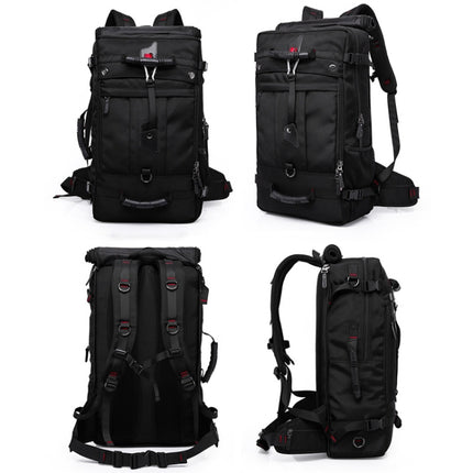 KAKA kaka2070 Oversized Version Men Oxford Cloth Waterproof Backpack Mountain Bag, Capacity: 50L(Army Green)-garmade.com