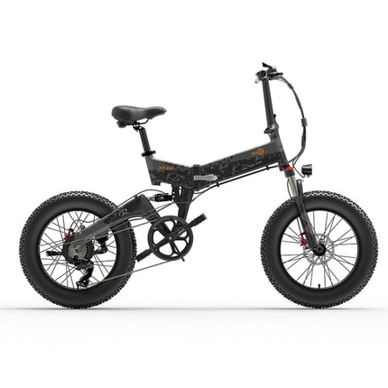 [US Warehouse] BEZIOR XF200 1000W 48V 15AH Folding Electric Snow Bicycle with 20 inch Tires, US Plug-garmade.com