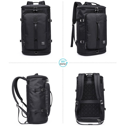 KAKA 2202 16 inch Men Oxford Cloth Waterproof Laptop Backpack (Black)-garmade.com