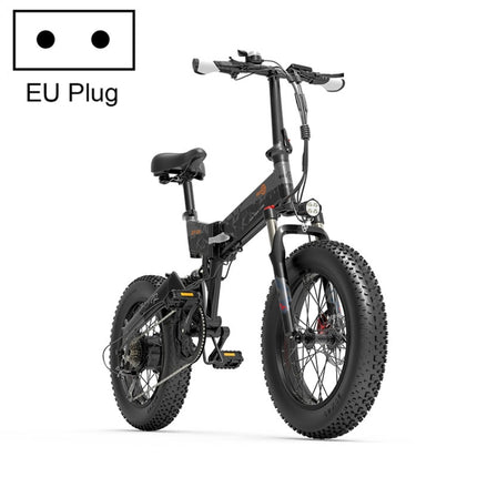 [EU Warehouse] BEZIOR XF200 1000W 48V 15AH Folding Electric Snow Bicycle with 20 inch Tires, EU Plug-garmade.com