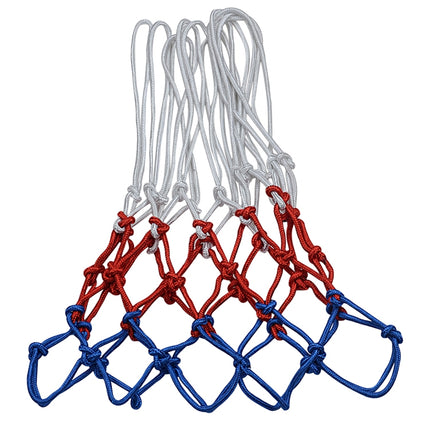 Bold Edition Polyester Rope Basketball Frame Net (White Red Blue)-garmade.com