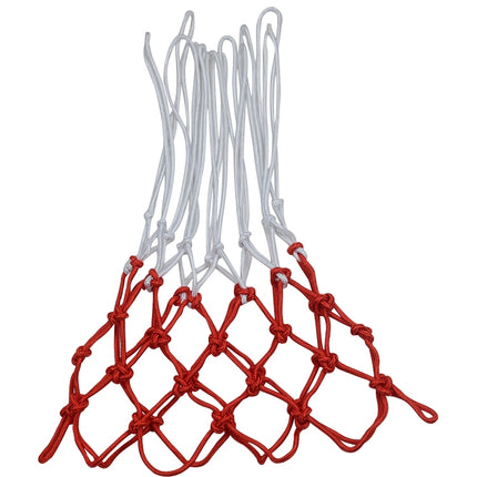 Bold Edition Polyester Rope Basketball Frame Net (White Red)-garmade.com