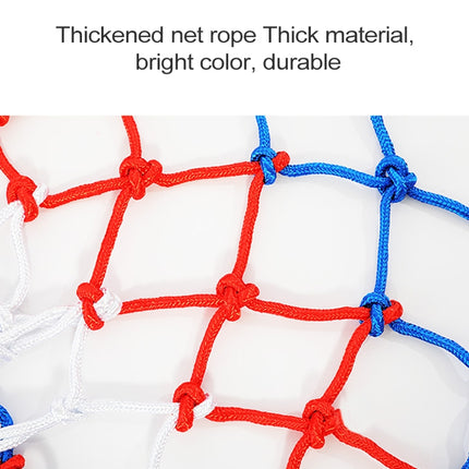 Regular Edition Polyester Rope Basketball Frame Net (White Red Blue)-garmade.com