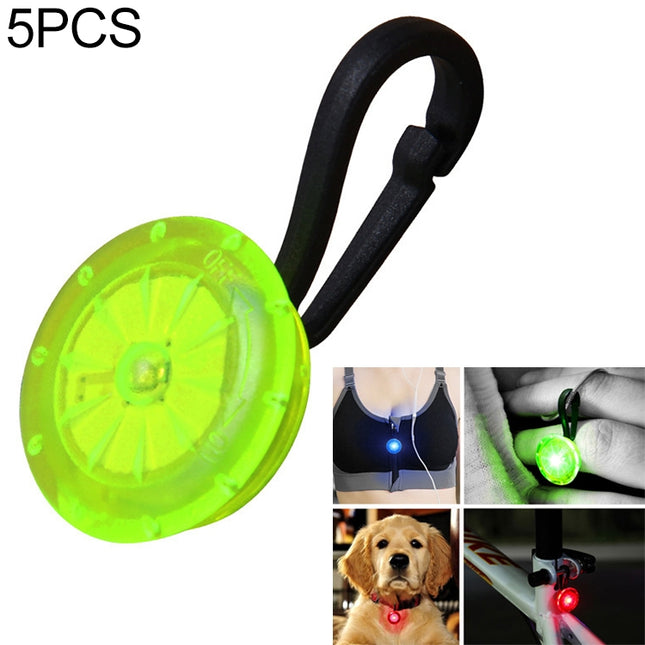 5 PCS Camping Night Running Arm Luminous Hanging Buckle Safety Light(Green)-garmade.com