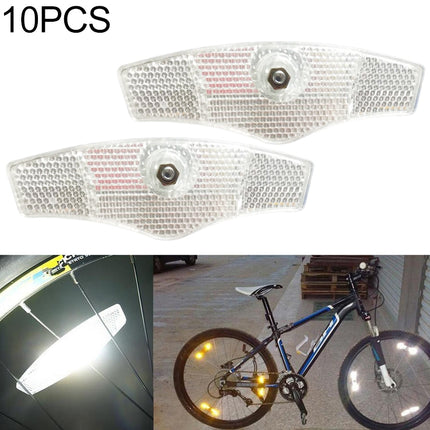 10 PCS Mountain Bike Spoke Reflection (White)-garmade.com